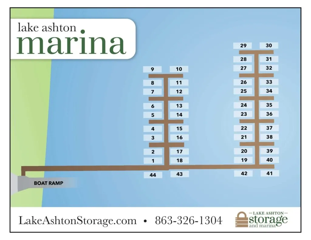 Lake Ashton Marina map